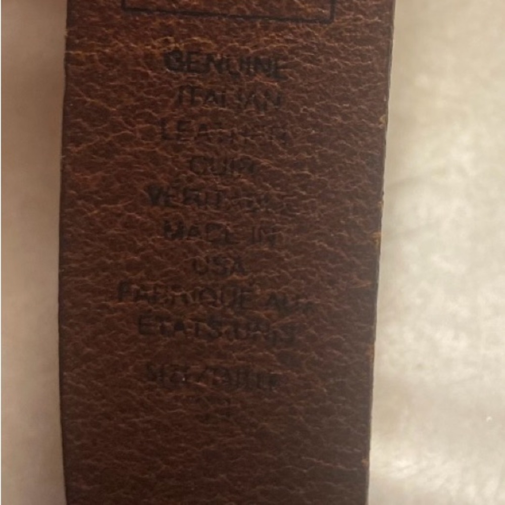 Vintage Gap Belt Womens 31”-34” USA Made Brown Leather Retro 80s 90s Classic - Picture 12 of 12